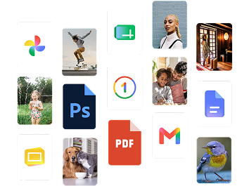 Fotos, vídeos, documentos e aplicativos na nuvem
